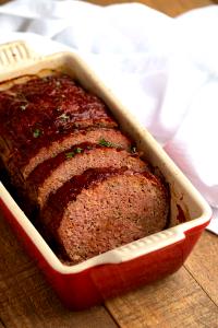 1 Medium Slice Meat Loaf Made with Beef