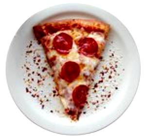 1 medium slice Pepperoni Pizza