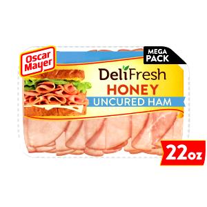 1 Medium Slice, Prepackaged (approx 4-1/8 X 4-1/8 X 1/8) Extra Lean Sliced Deli Turkey Ham