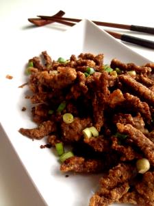 1 Medium (yield After Cooking, Bone Removed) Fried Battered Beef Steak