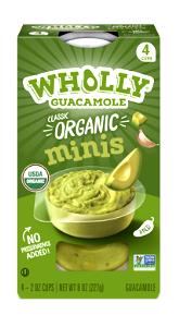 1 mini cup (57 g) Wholly Organic Guacamole Minis