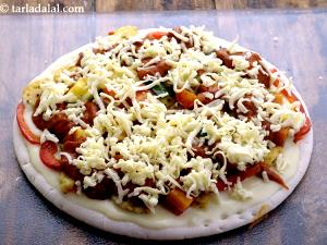 1 Miniature (5" Dia) Cheese Pizza with Vegetables