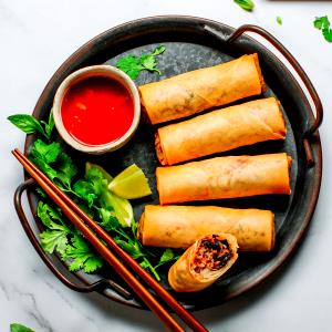 1 Miniature Meatless Egg Roll