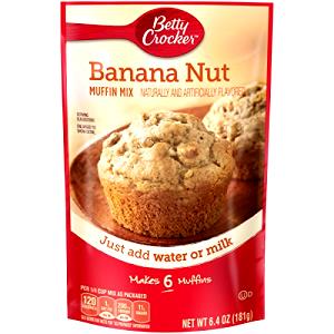 1 muffin (1/4 cup dry mix) Banana Nut Muffin Mix