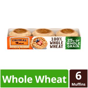 1 Muffin 100% Whole Wheat English Muffin with Raisins