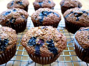 1 Muffin Cranberry Blueberry Bran Muffin