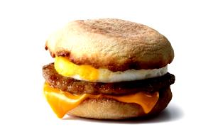 1 Muffin Egg & Sausage Muffin Sandwich