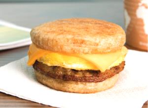 1 muffin English Muffin with Sausage, Egg & Cheese