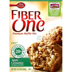 1 Muffin Fiber One, Apple Cinnamon Muffin Mix