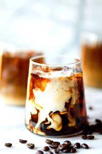 1 Mug (8 Fl Oz) Iced Coffee with Cream and Sugar