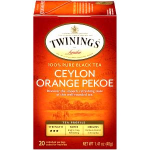 1 mug (8 oz) Ceylon Orange Pekoe Tea