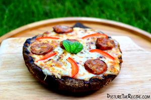 1 mushroom Pizza Style Portabella Mushrooms
