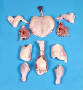 1 Neck (yield After Cooking, Bone Removed) Chicken Neck or Ribs