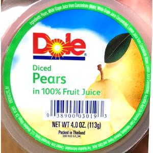 1 NLEA Serving Pears