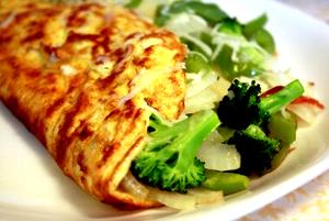 1 omelette (13 oz) Veggie-Cheese Omelette