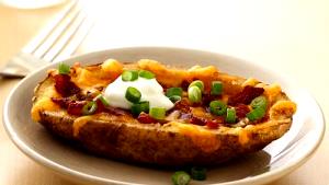 1 Order (10 Halves) Fried Potato Skins with Cheese and Bacon