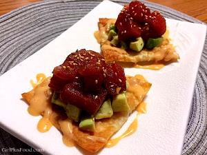 1 order Ahi Wonton Crisps