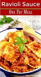 1 order Ravioli with Meat Sauce