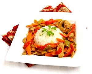 1 order Sizzling Chicken & Broccoli