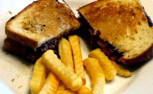 1 order Sourdough Bacon Burger Melt with French Fries