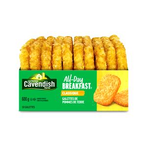 1 Oval Patty (approx 4-1/2" X 2-1/4" X 1/2") Hash Brown (from Frozen)