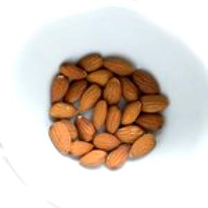 1 Oz (22 Whole Kernels) Oil Roasted Almonds (Without Salt Added)