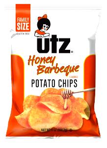1 oz (28 g) All Natural Honey BBQ Flavored Crisp Potato Chips (Family Size)