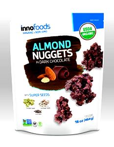 1 oz (28 g) Almond Nuggets in Dark Chocolate