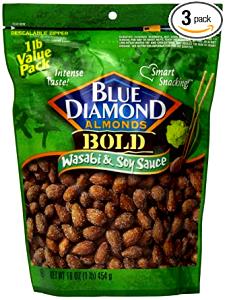 1 oz (28 g) Almonds, Wasabi & Soy Sauce