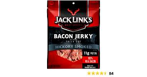 1 oz (28 g) Bacon Jerky Thick Cut Hickory Smoked