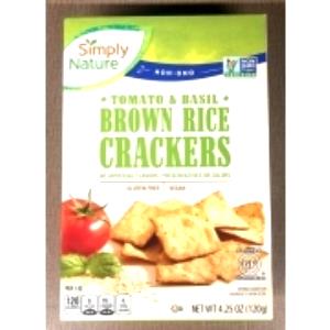 1 oz (28 g) Brown Rice Crackers Tomato & Basil