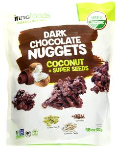 1 oz (28 g) Dark Chocolate Nuggets Coconut & Super Seeds