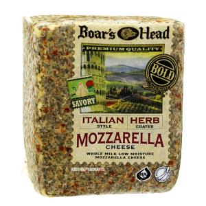 1 oz (28 g) Italian Style Herb Coated Whole Milk Low Moisture Mozzarella Cheese