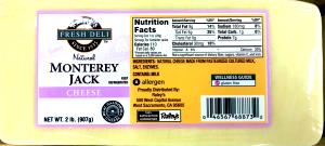 1 oz (28 g) Natural Monterey Jack Cheese