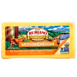 1 oz (28 g) Organic Medium Cheddar Cheese