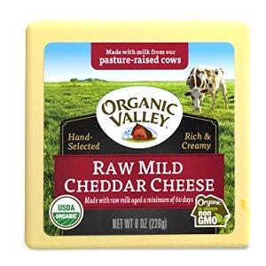 1 oz (28 g) Organic Raw Mild Cheddar Cheese