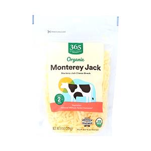 1 oz (28 g) Organic Reduced Fat Monterey Jack Cheese