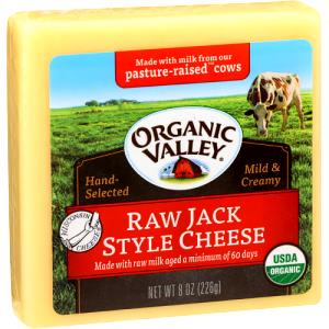 1 oz (28 g) Organic Wisconsin Raw Milk Cheese Jack Style