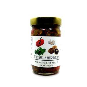 1 oz (28 g) Portabella Mushrooms with Roasted Peppers