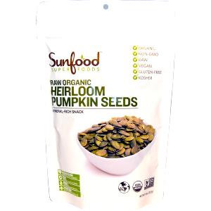 1 oz (28 g) Raw Organic Heirloom Pumpkin Seeds