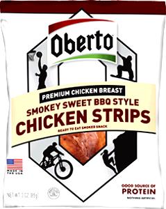 1 oz (28 g) Smokey Sweet BBQ Style Chicken Strips