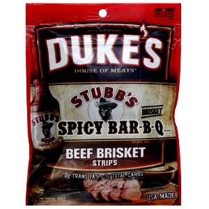 1 oz (28 g) Spicy Bar-B-Q Beef Brisket Strips