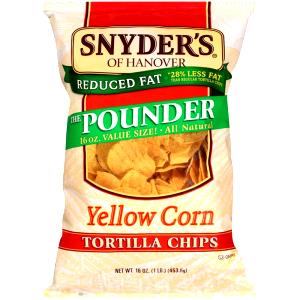 1 oz (28 g) The Pounder Yellow Corn Tortilla Chips
