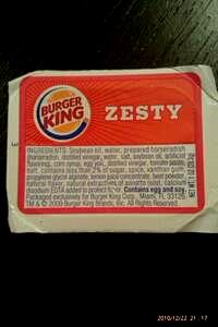 1 oz (28 g) Zesty Onion Ring Dipping Sauce
