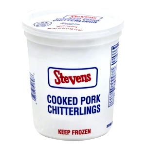 1 Oz. (28.3 G) Pork Chitterlings, cooked