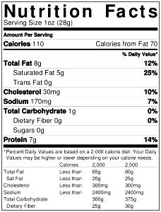 1 oz (30 g) Baked Cheese with Garlic