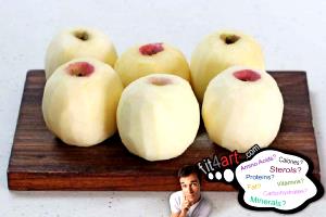1 Oz Apples Without Skin (Cooked, Boiled)