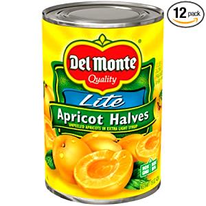 1 Oz Apricot in Heavy Syrup (Cooked or Canned)