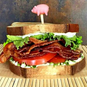 1 Oz Bacon, Lettuce and Tomato Sandwich with Spread