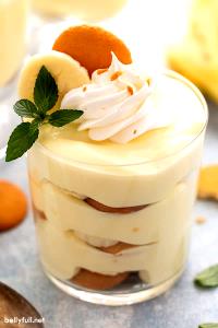 1 Oz Banana Puddings (Dry Mix, Instant, with Whole Milk)